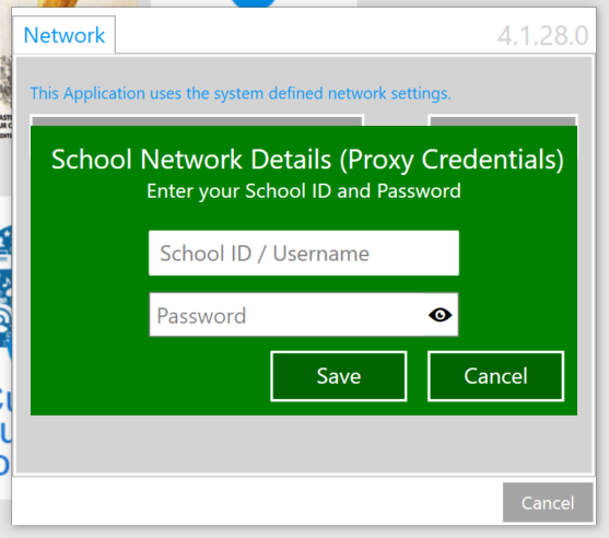 How to configure your schools proxy settings